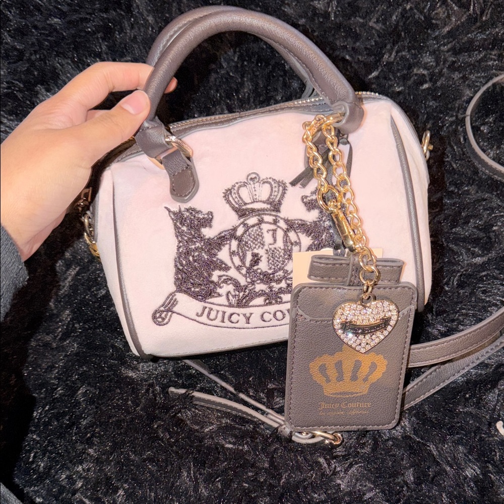 Juicy Couture Black and Cream Mini Bag